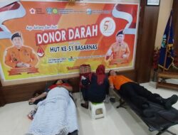 Di HUT Ke 51 Tahun, Basarnas Adakan Donor Darah Dengan Target 51 Kantong Darah