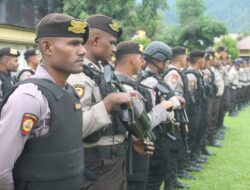 Amankan Kunjungan Presiden RI, Polres Jayapura kerahkan Ratusan Personilnya