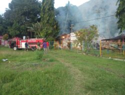 Bangunan Sekolah di Sentani Hangus Dilahap Si Jago Merah