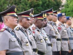 Ini Harapan Kapolres Jayapura Kepada 5 Anggota Perwira Yang Serah Terima Jabatan