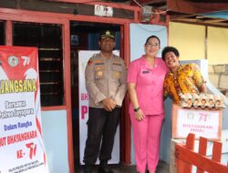 Anjangsana Hari Bhayangkara Ke 77 Polres Jayapura