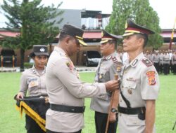 Kapolres Jayapura Pimpin Sertijab, Kompol Septen P Sianturi, SH Jabat Kabag Ops Baru
