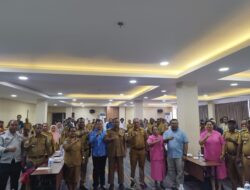 Pj Bupati Triwarno, Buka Bimtek Pengelolaan Informasi Adminduk