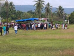 Prosesi Pemakaman Jenazah Alm. Daud Bano di Kampung Karya Bumi, Distrik Namblong Berjalan Lancar