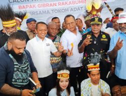 Bertemu Tokoh Adat Tabi, Cawapres Gibran Sampaikan Visi-Misi Untuk Papua