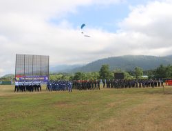 Paramotor Fasida Papua Tampil Pada Upacara HUT Ke-78 TNI Angkatan Udara Di Lanud SPR