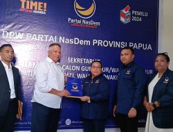Rindu Perubahan Paulus Waterpauw, Mendaftar Bacagub di DPW Partai Nasdem