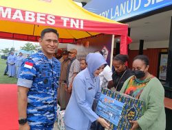 Peringati Hari Bakti ke-77 TNI AU Lanud Silas Papare, Ratusan Masyarakat Terima Sembako dan Pelayanan Kesehatan