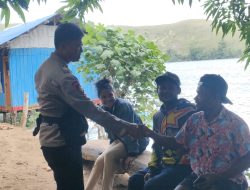 Kasat Polair Polres Jayapura Sambangi Masyarakat, Sampaikan Pesan Kamtibmas