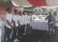 KPU Jayapura Gelar Simulasi Pemungutan dan Perhitungan Suara Pilbup 2024