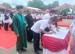 Sah Dilantik, 2.296 Petugas KPPS Kabupaten Jayapura Ujung Tombak Sukseskan Pilkada Damai
