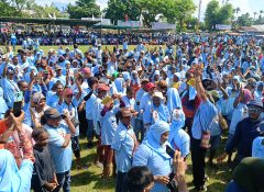 Lapangan Merdeka Sarmi Dibirukan Ribuan Massa Yanni -Jemmi