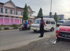 Sat Samapta Polres Jayapura Laksanakan Strong Point Pagi untuk Tingkatkan Keamanan dan Ketertiban