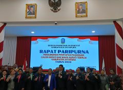 Rapat Paripurna Penetapan Bupati dan Wabup Kab.Jayapura Terpilih, Legislatif dan Eksekutif Bersinergi