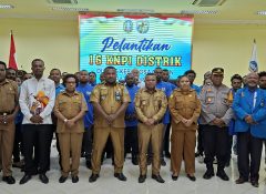 Pelantikan 16 Disitrik KNPI se-Kabupaten Jayapura, Ini Harapan Besar Wabup Haris Yocku