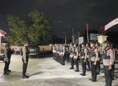 Personel Polres Jayapura Intensifkan Patroli Skala Besar Jaga Kamtibmas