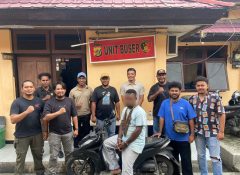 Tim Opsnal Polres Jayapura Tangkap Penadah Motor Curian di Doyo Baru
