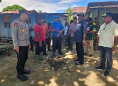 Kapolres Jayapura Dampingi Kunker Bupati dan Wakil Bupati di Distrik Demta