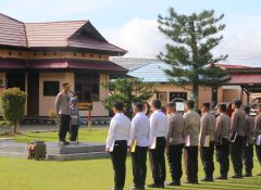 Pimpin Apel Perdana, Kapolres Jayapura Tekankan Disiplin, Pelayanan Prima, dan Respons Cepat