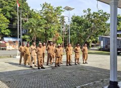Perdana Pimpin Apel Keliling Distrik, Asisten I Setda Jayapura Perdana di Distrik Sentani Timur