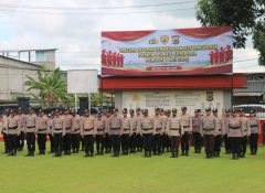 Polres Jayapura Gelar Upacara Kenaikan Pangkat