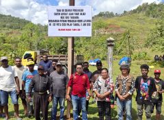 Tanah Adat Belum Pernah Dilepas, Ondoafi Yarusabra Pasang Plang Lokasi Sekolah Rakyat