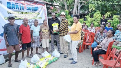 Meriahkan Kemeredekaan RI ke-81, Ondofolo Kampung Sereh Gelar Bakti Sosial
