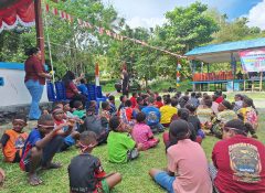 Kemerdekaan HUT RI, Warga Kampung Sabron Yaru Gelar Lomba Tradisional dan Baksos