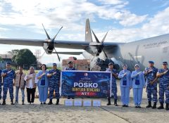 Peduli Korban Bencana NTT, Lanud Silas Papare Kerahkan 1,5 Ton Bantuan
